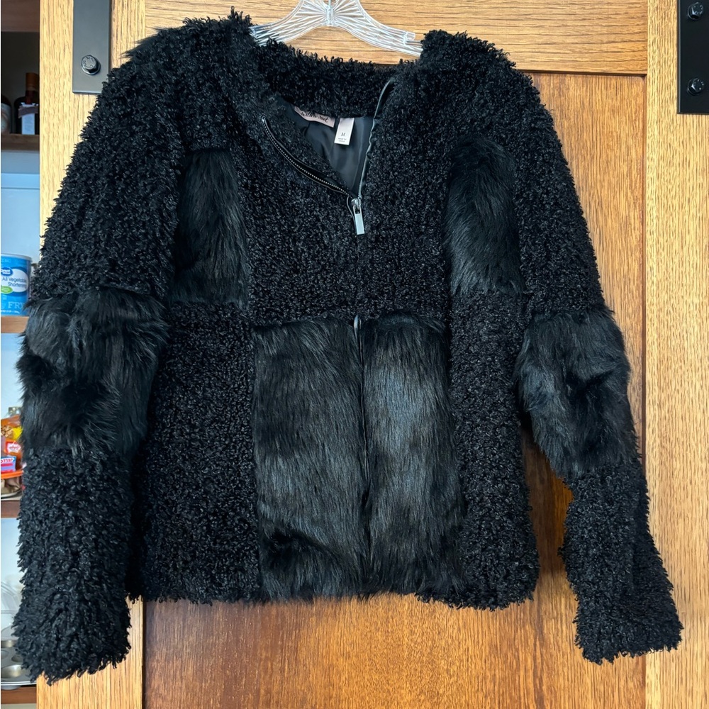 Willow & Root Patchwork Fur Coat - image 1